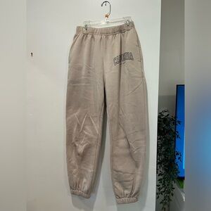 Beige sweatpants